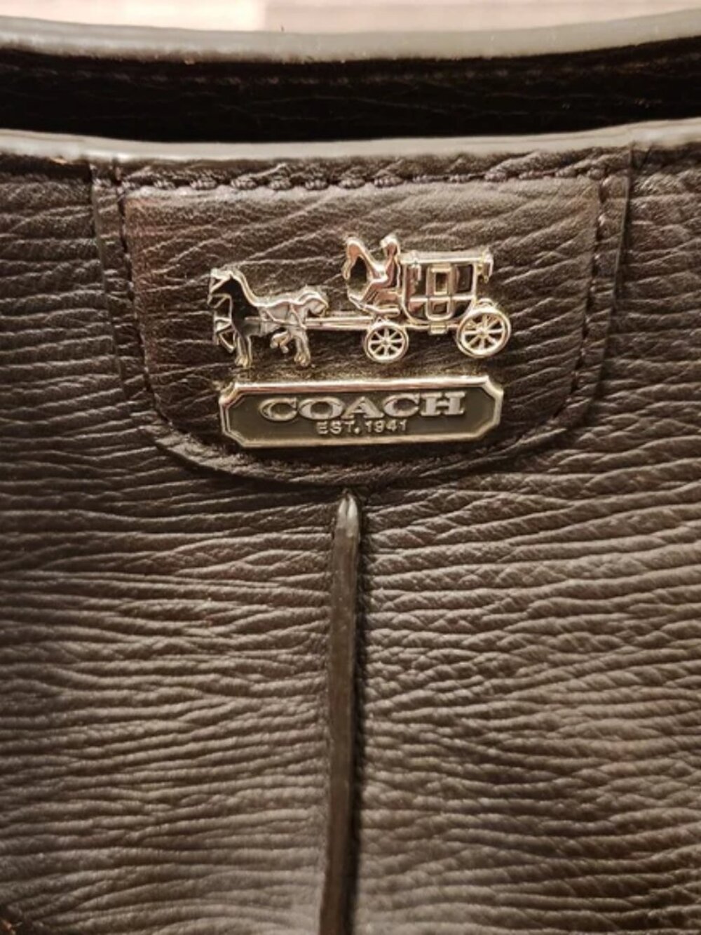 Coach Madison Pinnacle Carrie Satchel 21503 - Picture 7 of 8